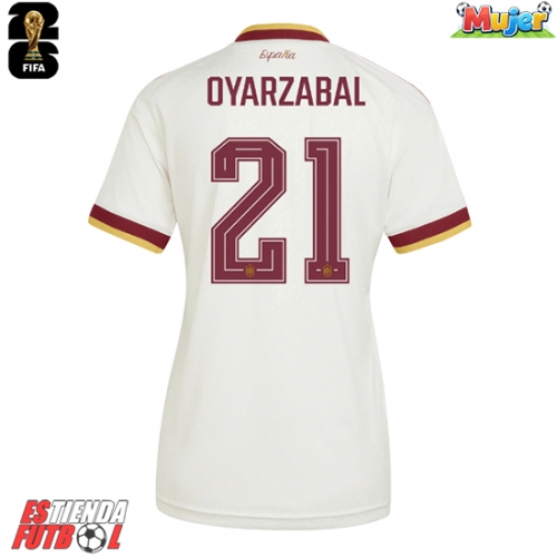 España Mikel Oyarzabal #21 Segunda Equipación Mujer Mundial 2026 Manga Corta
